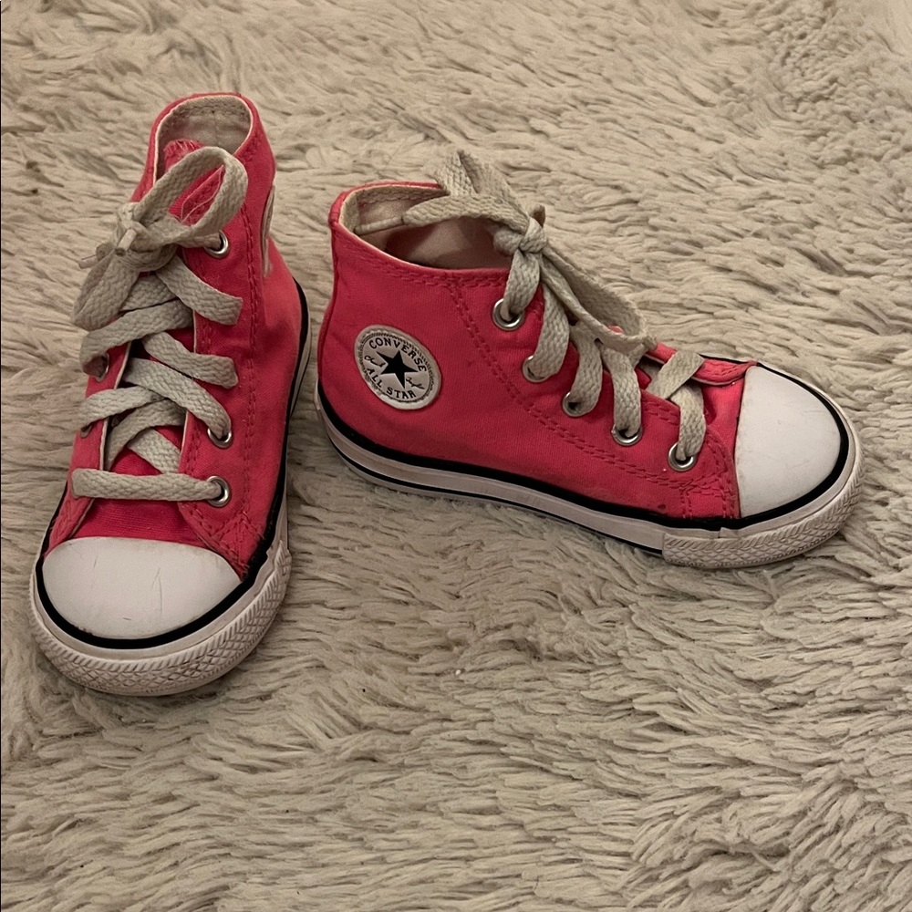 Converse Little Kids' Vibrant Pink High-Tops size 7
